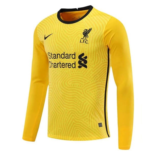 Camiseta Liverpool Replica Segunda Ropa ML Portero 2020/21 Negro